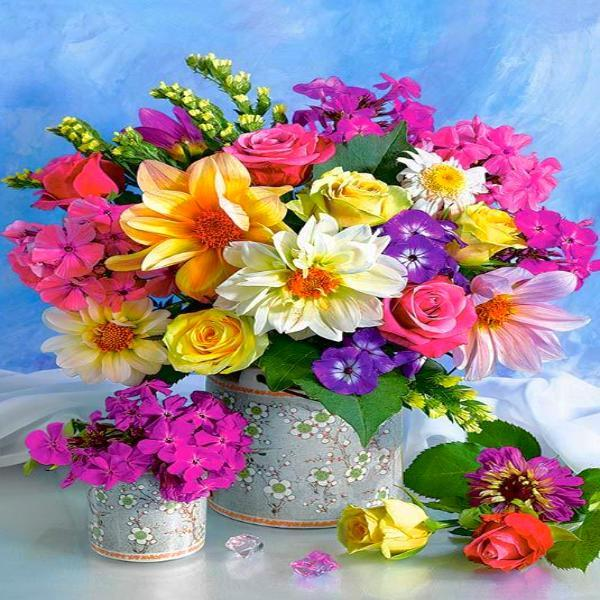 Flower Arrangement Diamond Painting Kit with Free Shipping – 5D